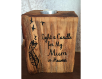 Light a Candle for my MUM in Heaven Memorial Log UK ONLY L